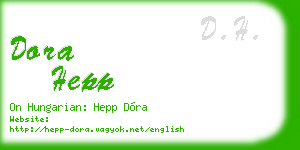 dora hepp business card